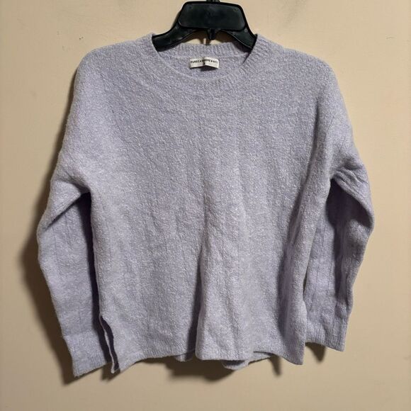 Pure Cashmere NYC Purple Lilac Sweater- Size Medium - Picture 1 of 9